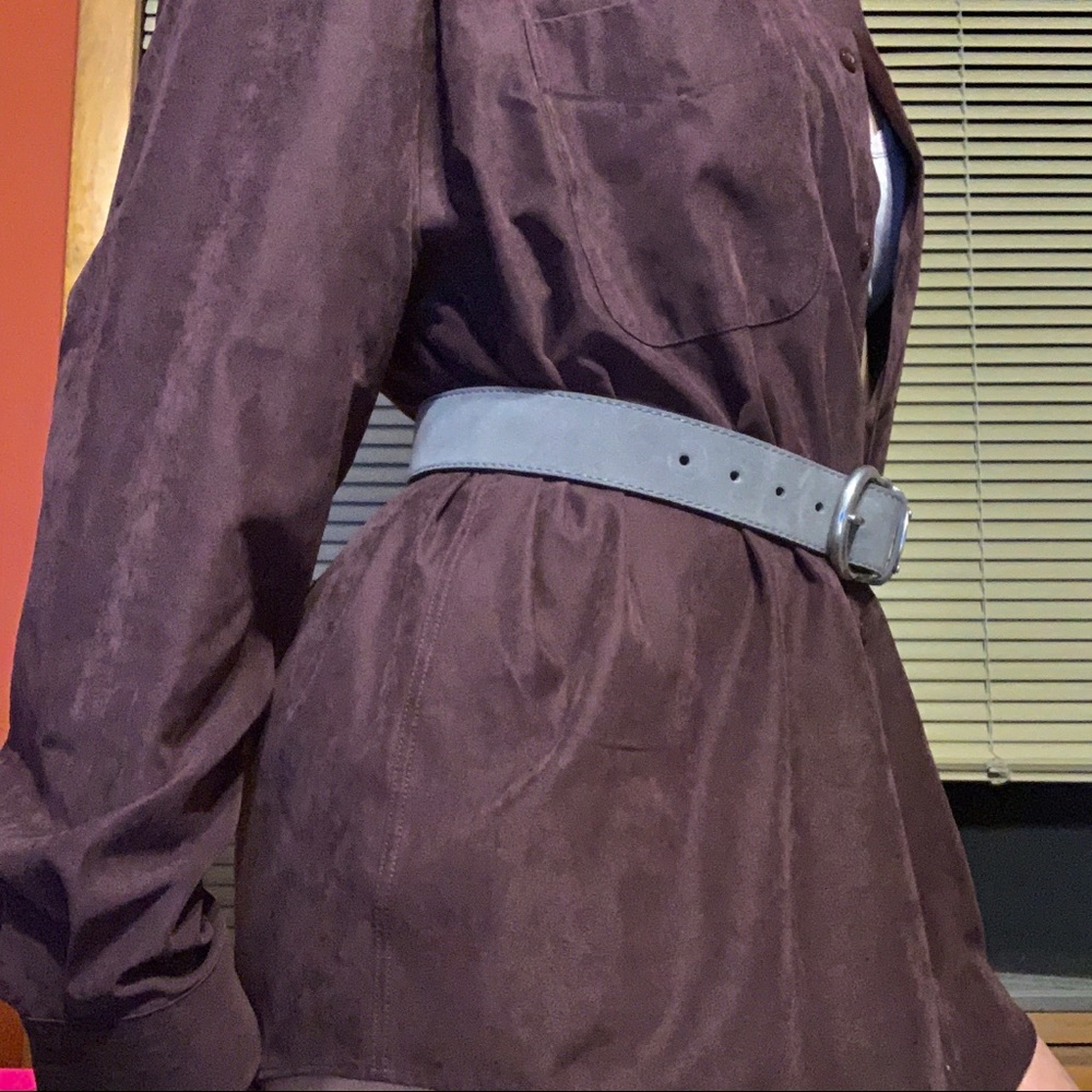 Cute RLL leather& suede belt